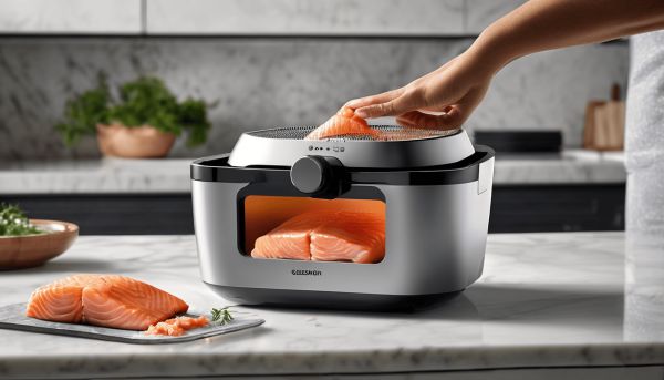 Cuisson rapide du saumon surgelés au air fryer pour un résultat doré